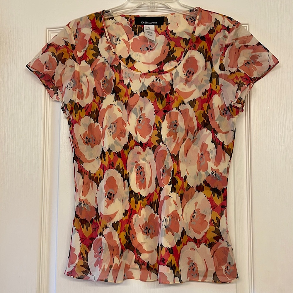 Silk Jones New York suit blouse size 12